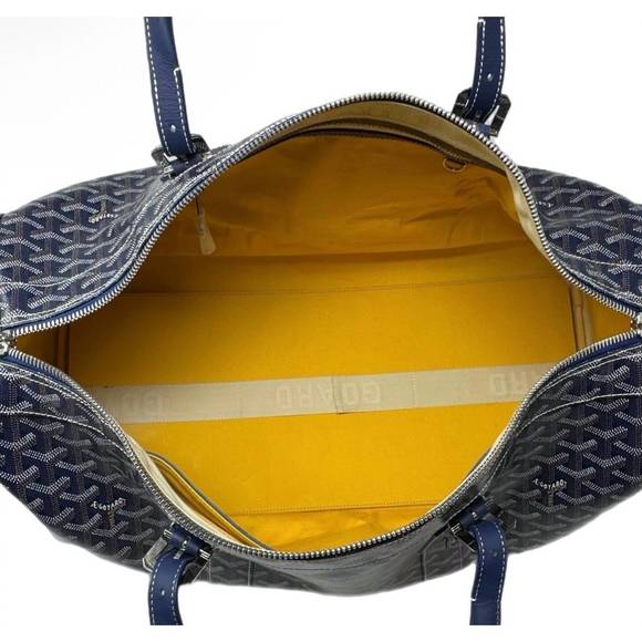 GOYARD pre-loved boston duffel 50 in navy - Picture 3 of 4